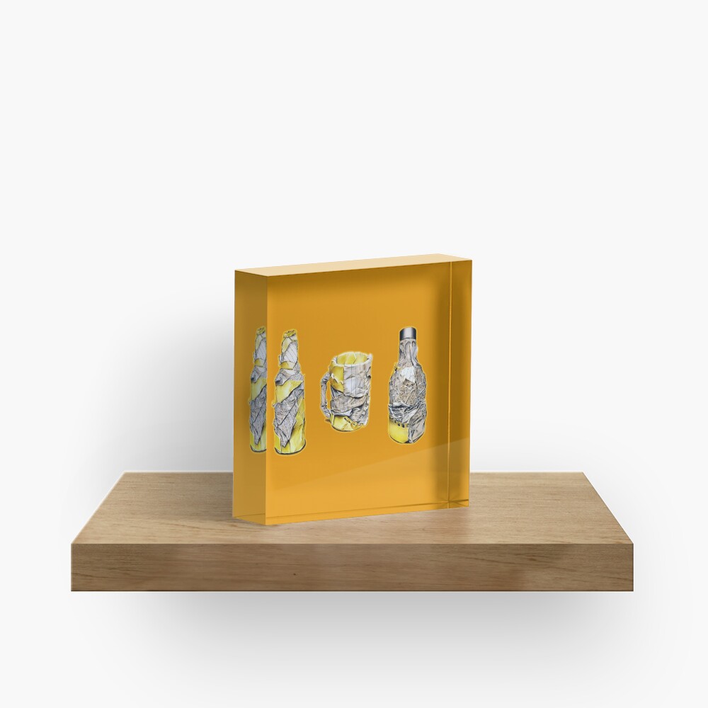 Pres (Colour pencil drawing) Acrylic Block