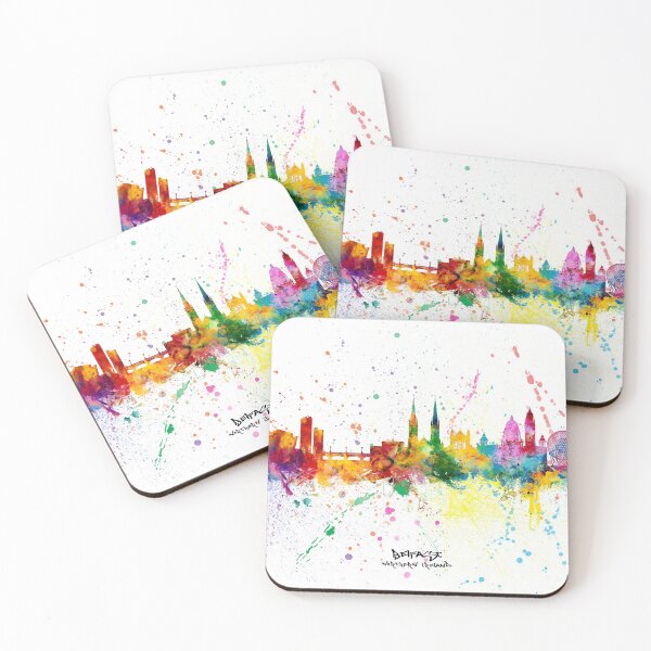 Item preview, Belfast Northern Ireland Skyline designed and sold by ArtPrints.