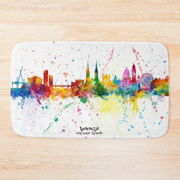 Item preview, Belfast Northern Ireland Skyline designed and sold by ArtPrints.