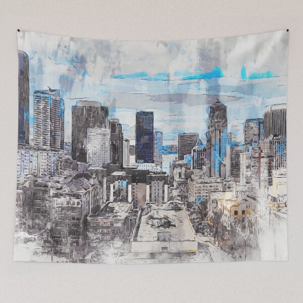 Item preview, Seattle Skyline designed and sold by AM FineArtPrints.