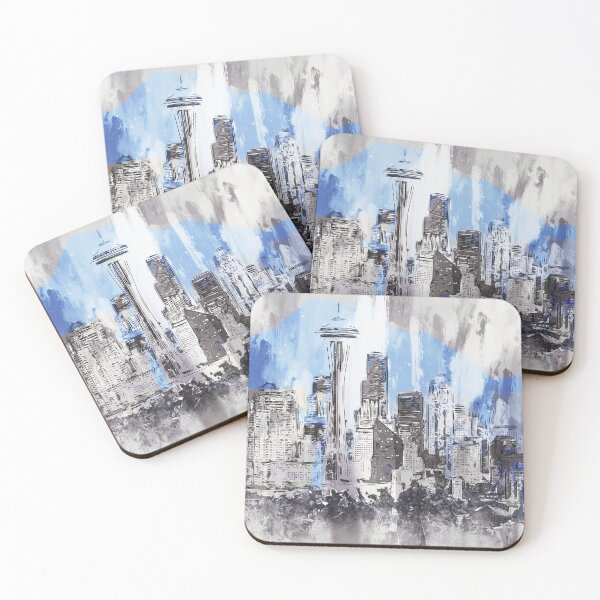 Item preview, Seattle Skyline designed and sold by AM FineArtPrints.