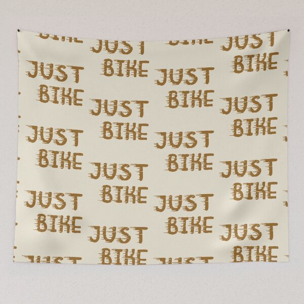 Artikelvorschau, Motivational Inspirational and Positive quote - Just bike typography text art by Word Fandom - wordfandom entworfen und verkauft von Kerry Pritchard.