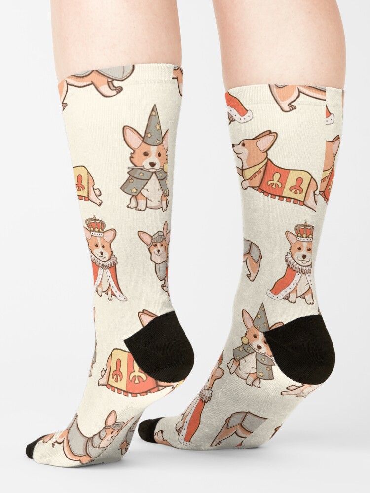 Alternate view of Medieval Fantasy Corgi Socks