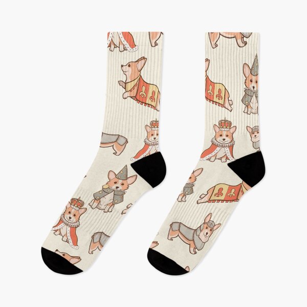 Item preview, Medieval Fantasy Corgi Pattern designed and sold by Melissa Jan.