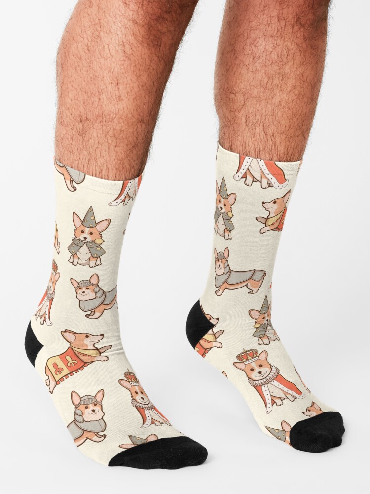 Alternate view of Medieval Fantasy Corgi Socks