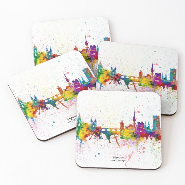 Item preview, Prague (Praha) Czech Republic Skyline designed and sold by ArtPrints.