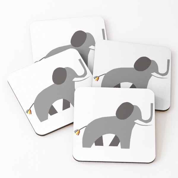 Item preview, Stylized elephant designed and sold by Azyrielle.