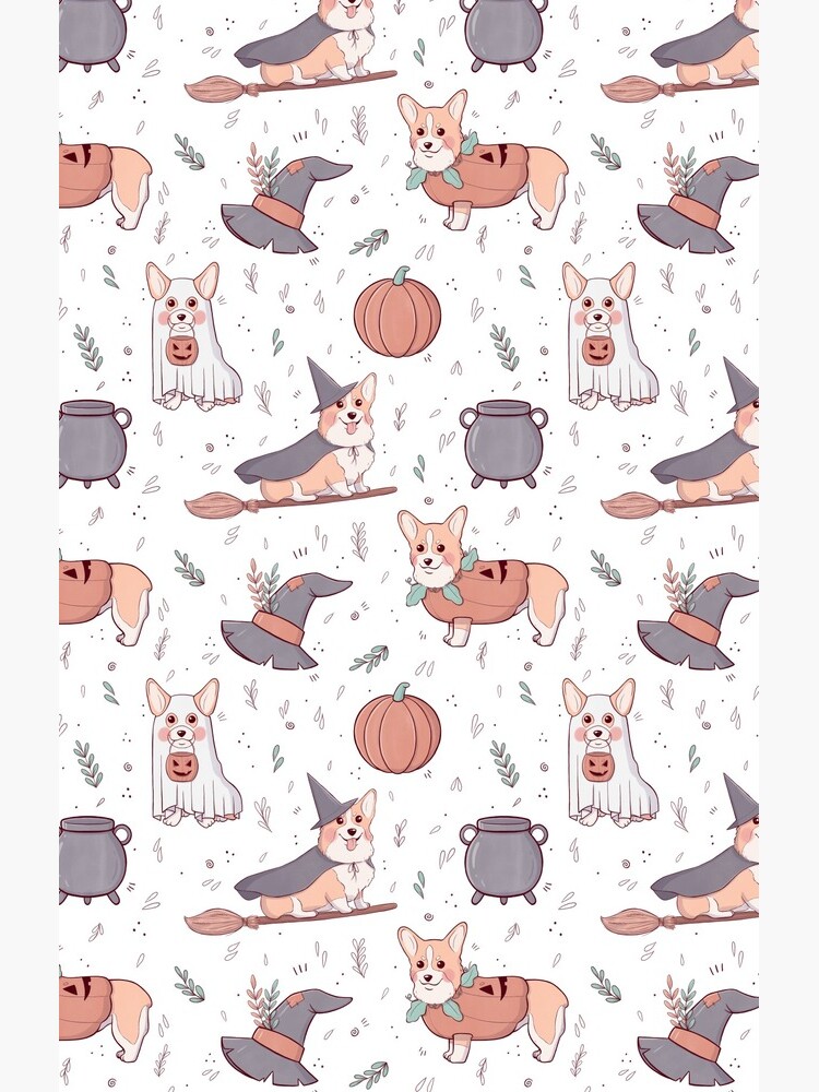 Corgi Halloween by adelaydeart