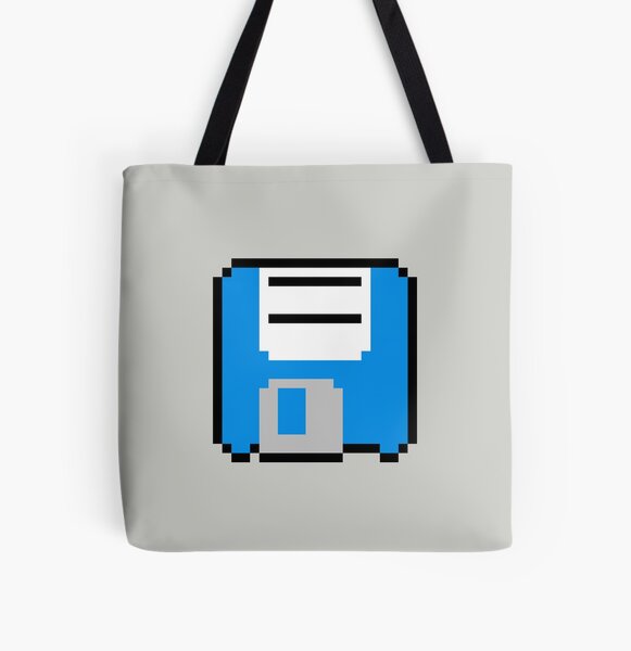Floppy Disk - Blue All Over Print Tote Bag