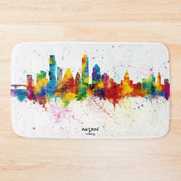 Aperçu de l'œuvre Austin Texas Skyline créée et vendue par ArtPrints.
