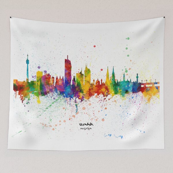 Item preview, Vienna Austria Skyline designed and sold by ArtPrints.