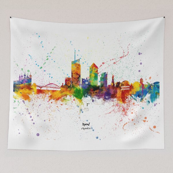 Item preview, Lyon France Skyline designed and sold by ArtPrints.