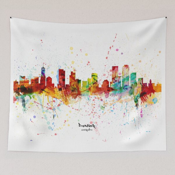 Item preview, Denver Colorado Skyline designed and sold by ArtPrints.