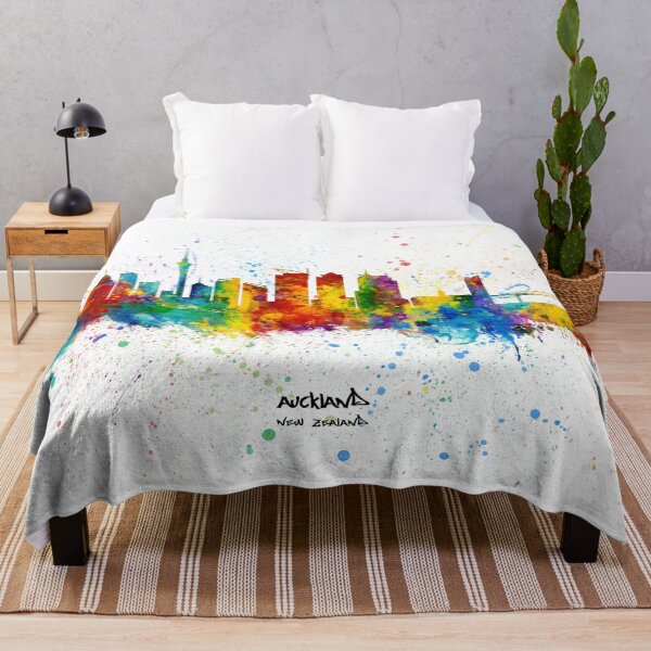 Item preview, Auckland New Zealand Skyline designed and sold by ArtPrints.