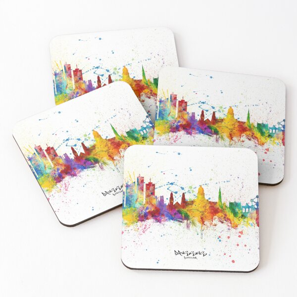 Item preview, Brussels Belgium Skyline designed and sold by ArtPrints.