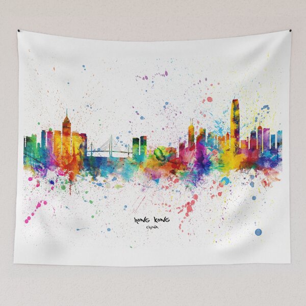 Artikelvorschau, Hong Kong Skyline entworfen und verkauft von ArtPrints.