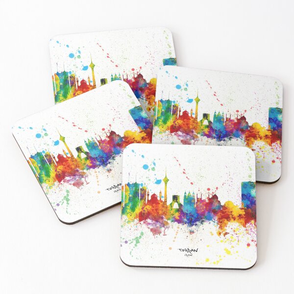 Item preview, Tehran Iran Skyline designed and sold by ArtPrints.