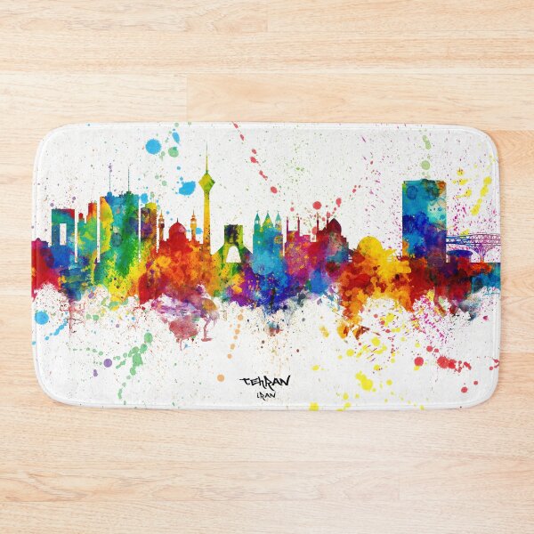 Item preview, Tehran Iran Skyline designed and sold by ArtPrints.