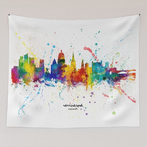 Item preview, Nottingham England Skyline designed and sold by ArtPrints.