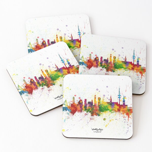 Item preview, Hamburg Germany Skyline designed and sold by ArtPrints.