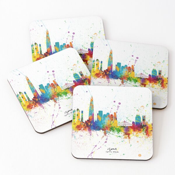 Item preview, Seoul Skyline South Korea designed and sold by ArtPrints.