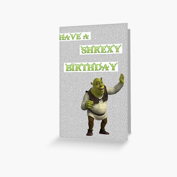 Shrek Greeting Cards Redbubble