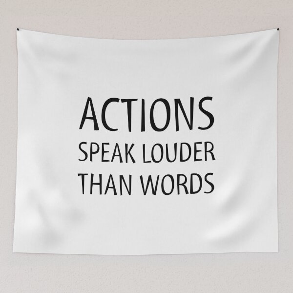 Item preview, Actions Speak Louder than Words - Famous Quotes designed and sold by Inspirationmotivation.
