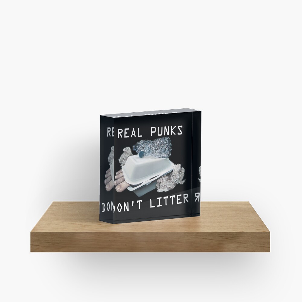 Dystopian Detritals (Oil painting) Acrylic Block
