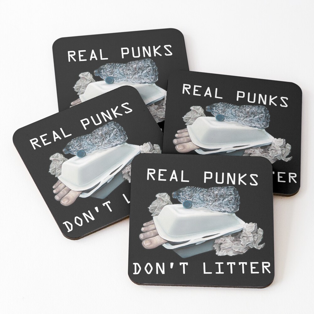 Dystopian Detritals (Oil painting) Coasters (Set of 4)