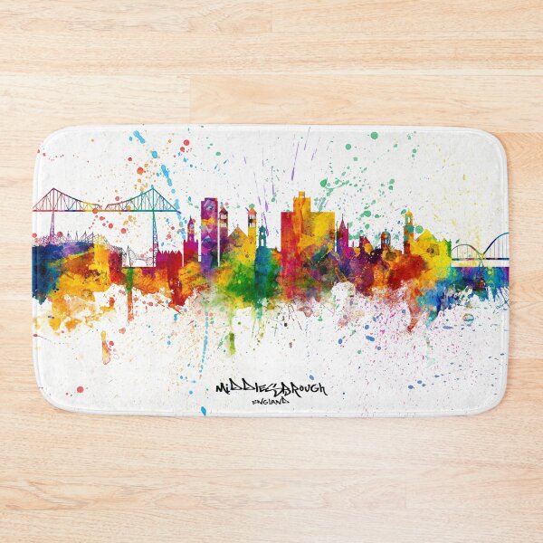 Item preview, Middlesbrough England Skyline designed and sold by ArtPrints.