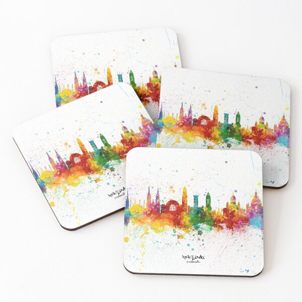 Artikelvorschau, Helsinki Finland Skyline entworfen und verkauft von ArtPrints.