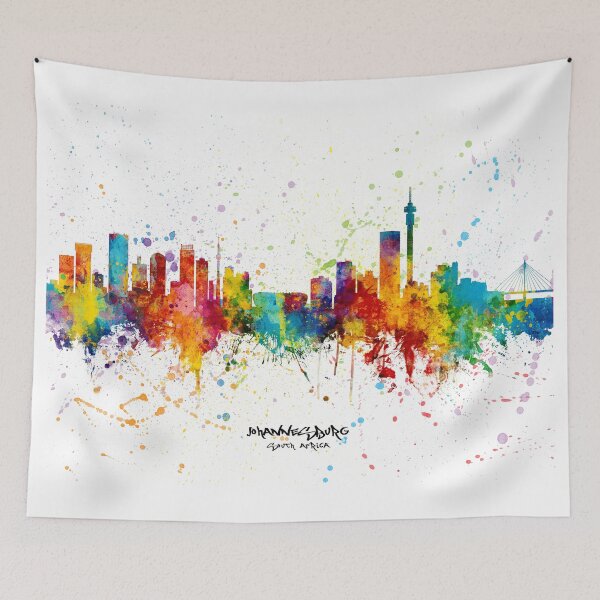 Item preview, Johannesburg South Africa Skyline designed and sold by ArtPrints.