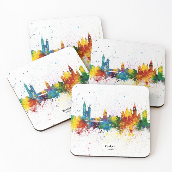 Item preview, Krakow Poland Skyline designed and sold by ArtPrints.