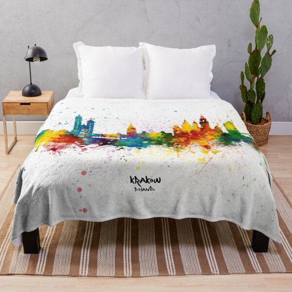 Item preview, Krakow Poland Skyline designed and sold by ArtPrints.