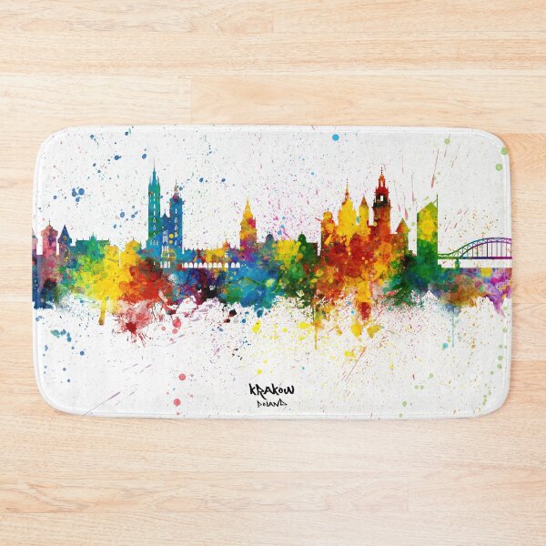 Item preview, Krakow Poland Skyline designed and sold by ArtPrints.