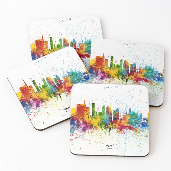 Item preview, Milan Italy Skyline designed and sold by ArtPrints.