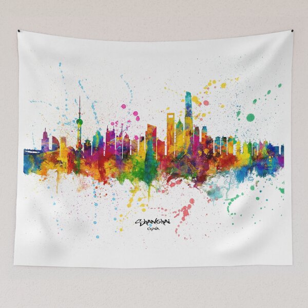 Item preview, Shanghai China Skyline designed and sold by ArtPrints.