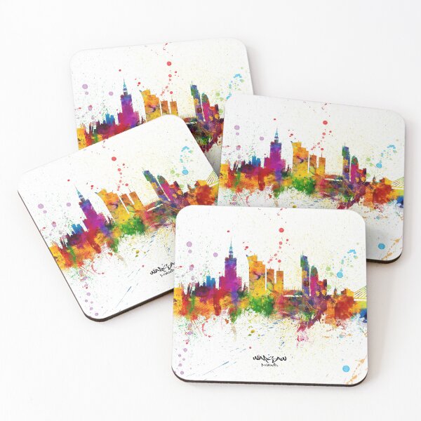 Aperçu de l'œuvre Warsaw Poland Skyline créée et vendue par ArtPrints.