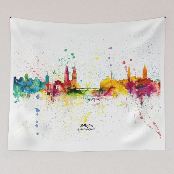 Item preview, Zurich Switzerland Skyline designed and sold by ArtPrints.