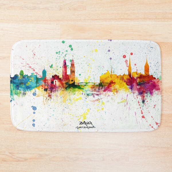 Item preview, Zurich Switzerland Skyline designed and sold by ArtPrints.