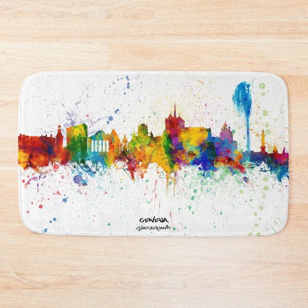 Item preview, Geneva Switzerland Skyline designed and sold by ArtPrints.