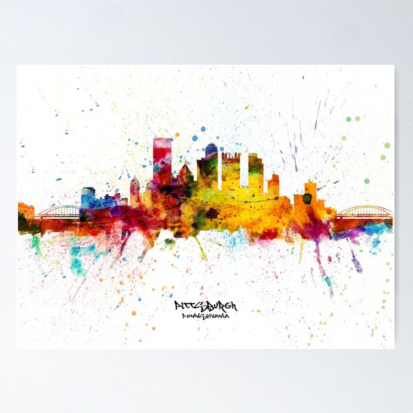 Item preview, Pittsburgh Pennsylvania Skyline designed and sold by ArtPrints.
