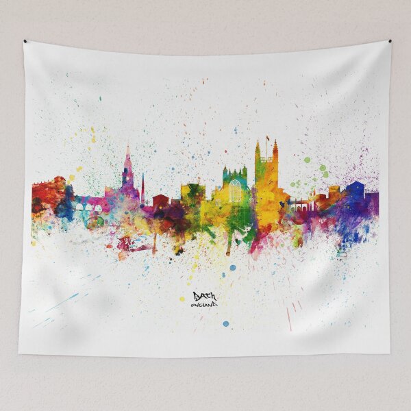 Item preview, Bath England Skyline Cityscape designed and sold by ArtPrints.
