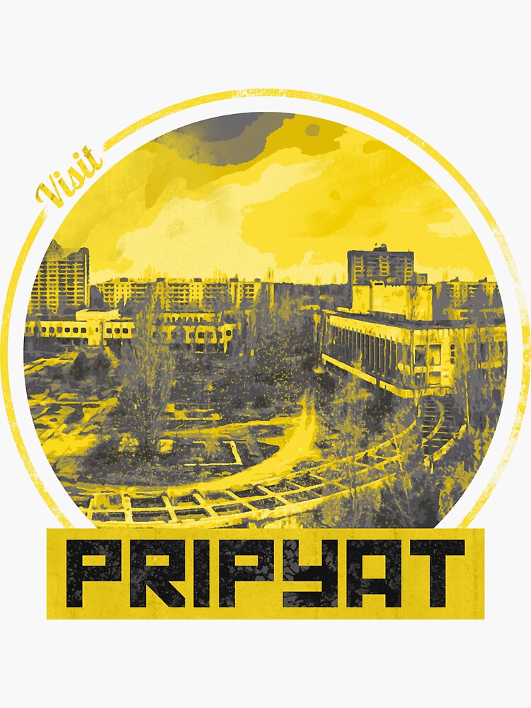Thumbnail 3 von 3, Sticker, Besuchen Sie Pripyat designt und verkauft von RaccoonBrother.