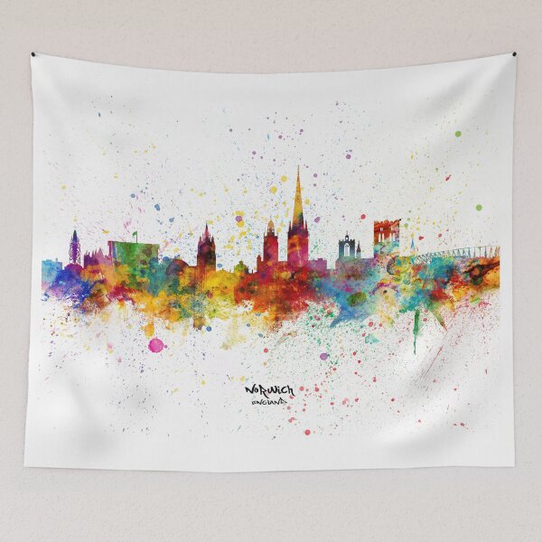 Item preview, Norwich England Skyline designed and sold by ArtPrints.