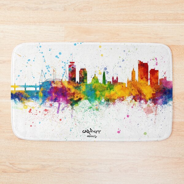 Artikelvorschau, Cardiff Wales Skyline entworfen und verkauft von ArtPrints.