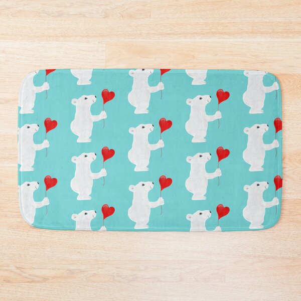 Item preview, Polar bear with heart balloon designed and sold by DSIGN4YOU.