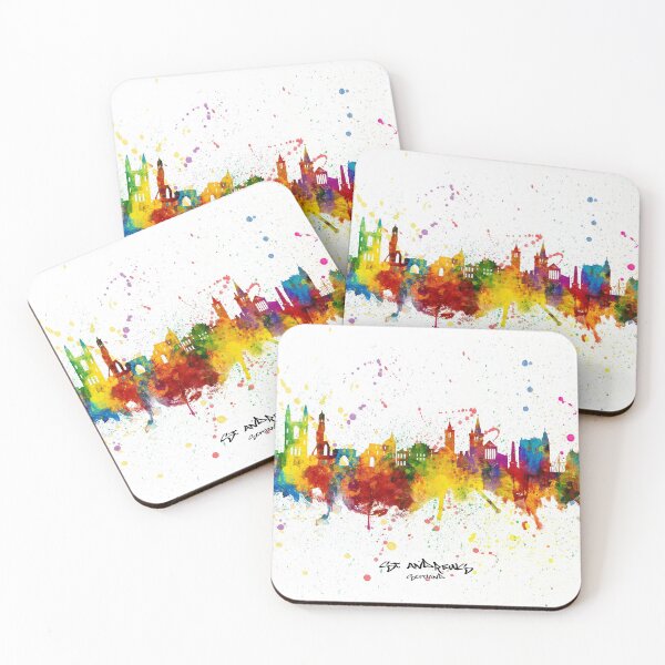 Item preview, St Andrews Scotland Skyline designed and sold by ArtPrints.