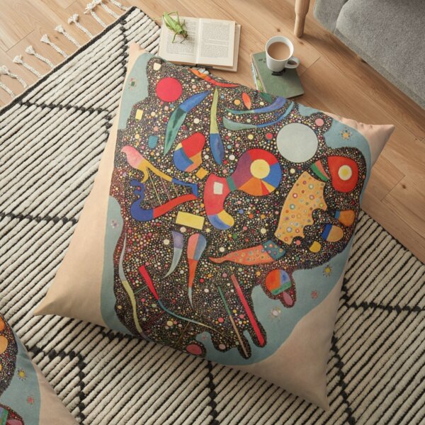 Colourful Ensemble, 1938 by Wassily Kandinsky Floor Pillow