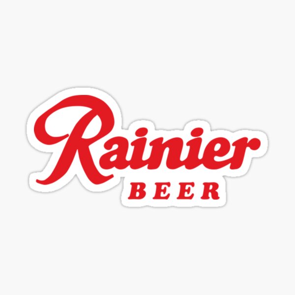 Rainier Beer Black Fast High Quality Beer Sticker